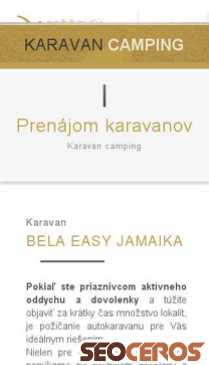 karavancamping.sk mobil förhandsvisning