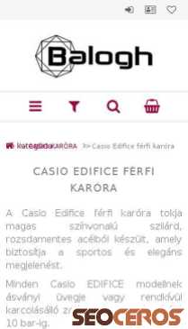 karora-bolt.hu/karora-casio-edifice mobil preview