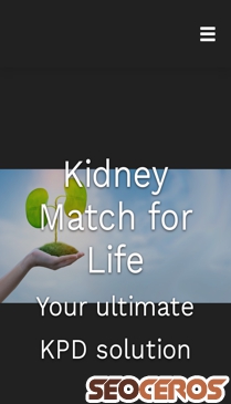kidneymatchforlife.com mobil förhandsvisning