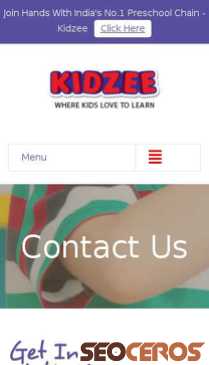 kidzee.com/contactus mobil förhandsvisning