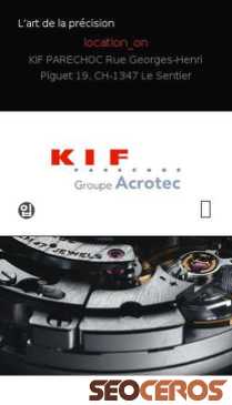 kif-parechoc.ch mobil förhandsvisning