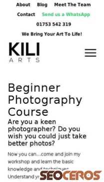 kiliarts.co.uk/photographer-workshop-for-beginners mobil preview