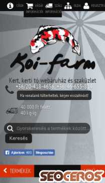 koi-farm.hu mobil preview
