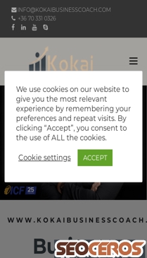 kokaibusinesscoach.com mobil previzualizare