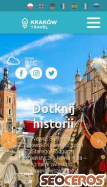 krakow.travel mobil previzualizare