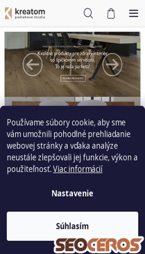 kreatom.sk mobil Vista previa