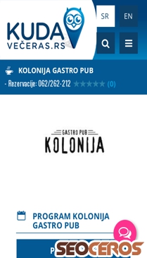 kudaveceras.rs/caffe-bar-beograd/kolonija-gastro-pub mobil náhľad obrázku