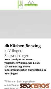 kuechen-benzing.de mobil náhľad obrázku