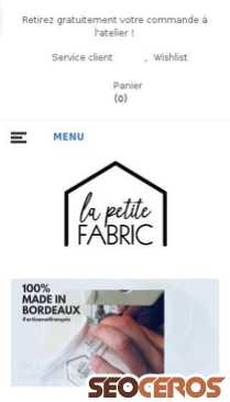 la-petite-fabric.fr mobil előnézeti kép