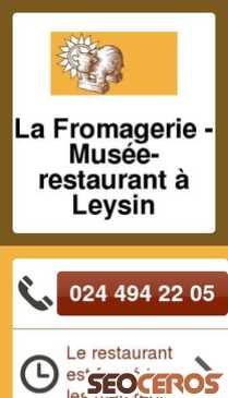 lafromagerie-leysin.ch mobil előnézeti kép