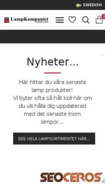 lampkompaniet.se mobil előnézeti kép