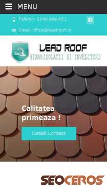 leadroof.ro mobil preview