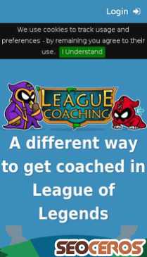 leaguecoaching.gg mobil prikaz slike