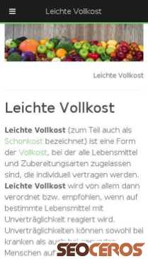 leichte-vollkost.de mobil náhľad obrázku
