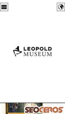 leopoldmuseum.org mobil Vorschau