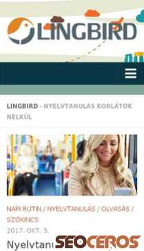 lingbird.com mobil előnézeti kép