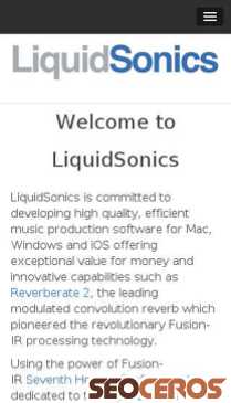 liquidsonics.com mobil Vorschau