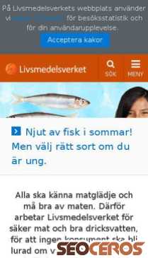 livsmedelsverket.se mobil előnézeti kép