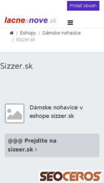 ln.vycuc.sk/eshopy/damske-nohavice/sizzer-sk mobil preview