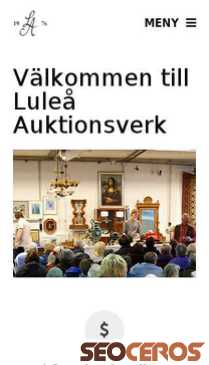 lulea-auktionsverk.se mobil előnézeti kép