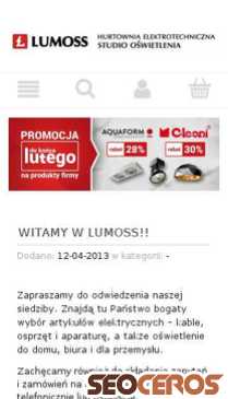 lumoss.pl mobil förhandsvisning
