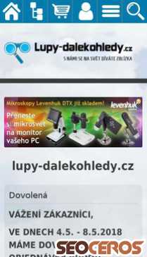 lupy-dalekohledy.cz mobil preview