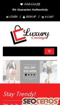 luxurycravings.com mobil preview