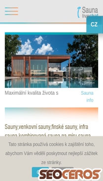 luxusnesauny.cz mobil náhled obrázku