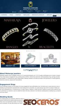 maharajajewelers.com mobil previzualizare