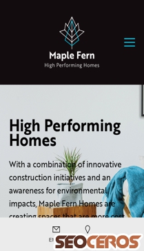 maplefernhomes.co.nz mobil preview