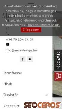 maredesign.hu mobil preview