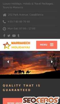 marrakecholidays.com mobil previzualizare