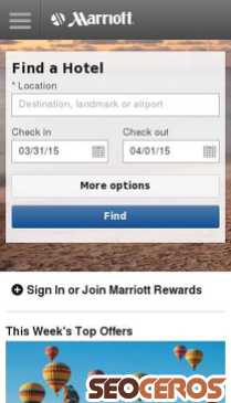 marriott.com mobil obraz podglądowy