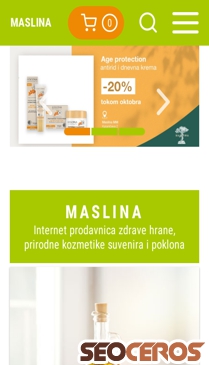 maslina.rs mobil Vorschau