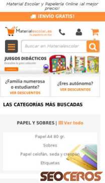 materialescolar.es mobil obraz podglądowy