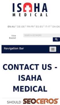 medical-isaha.com/en/contact-us mobil Vorschau