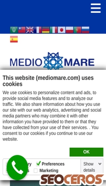 mediomare.com mobil előnézeti kép
