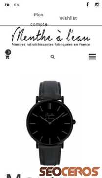 menthe-a-leau.fr/fr/collection-montre/176-montre-montre-homme-cuir-noir mobil 미리보기
