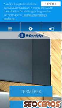 merida.hu mobil előnézeti kép