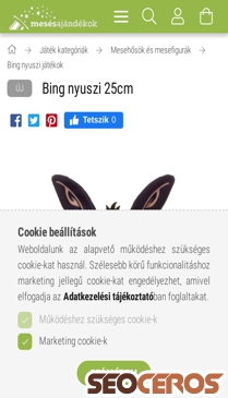 mesesajandekok.hu/Bing-nyuszi-25cm mobil förhandsvisning