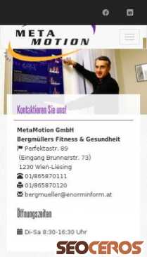 metamotion.at mobil Vorschau