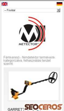 metector.hu mobil preview