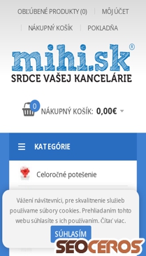mihi.sk mobil obraz podglądowy