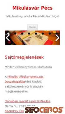 mikulasvar.hu mobil előnézeti kép