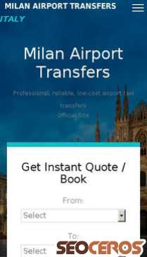milanairporttransfers-italy.com mobil Vista previa