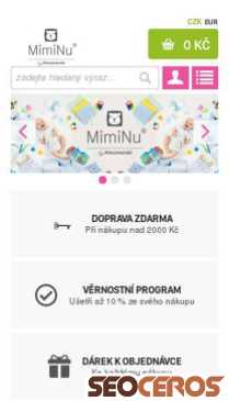 miminu.cz mobil Vorschau