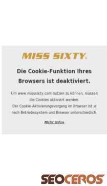 misssixty.com mobil Vista previa