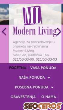 modern-living.rs mobil Vista previa