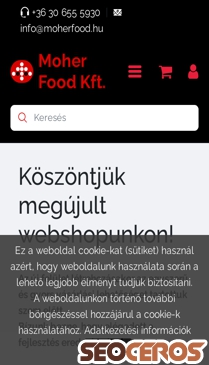 moherfood.hu mobil preview