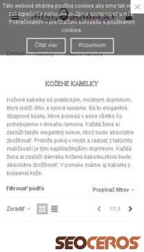 mojekabelky.sk/18-kozene-kabelky mobil förhandsvisning